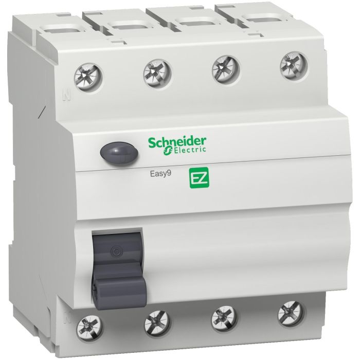 Easy9 RCCB 4P 25A 100mA AC 415V main product photo