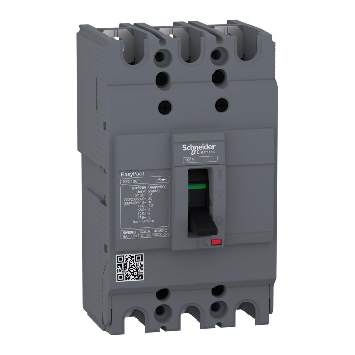 Mccb-Easypact Ezc, Ezc100F3063, 63A, 10Ka, 3Pole Mccb main product photo