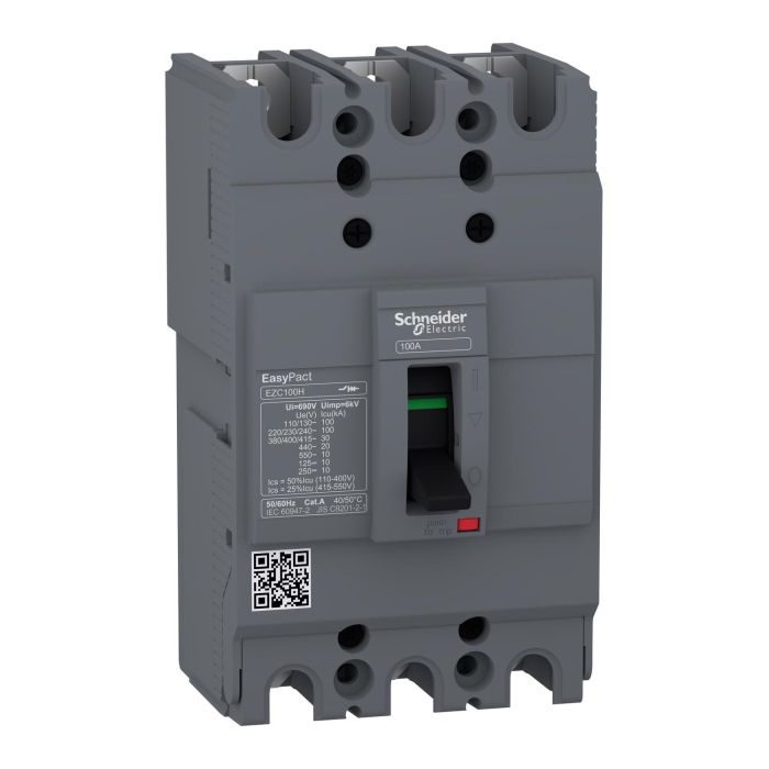Mccb-Easypact Ezc, Ezc100H3100, 100A, 30Ka, 3Pole Mccb main product photo