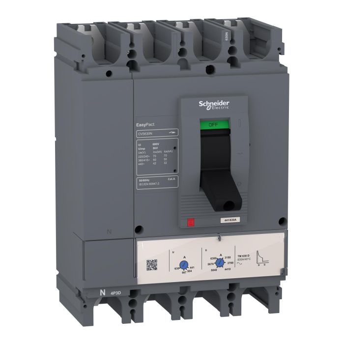 Easypact 630A, 50Ka, 4Pole Mccb
