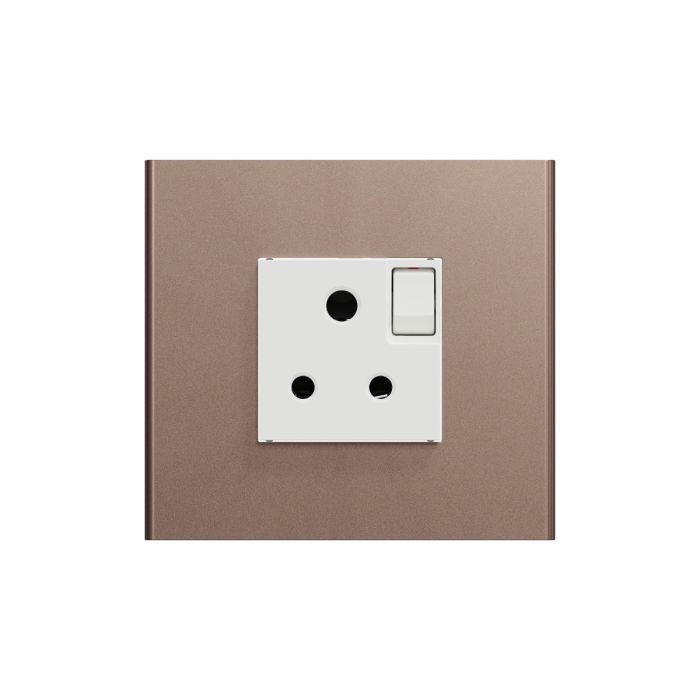 Switched Socket - Silver Bronze