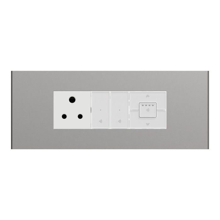Smart Switch With Fan Regulator - Warm Grey