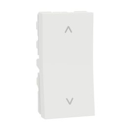 Switch, Miluz Zeta, 10A, 2 Way, 1 Module, White