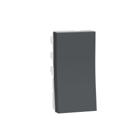Switch, Miluz ZeTa, 16A, 1 way, 1 module, anthracite