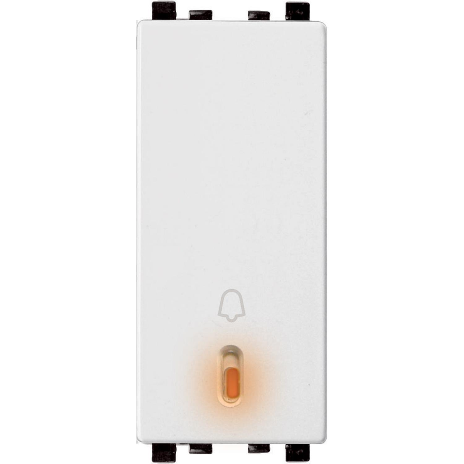 6A Full Flat Bell Push with Neon - White