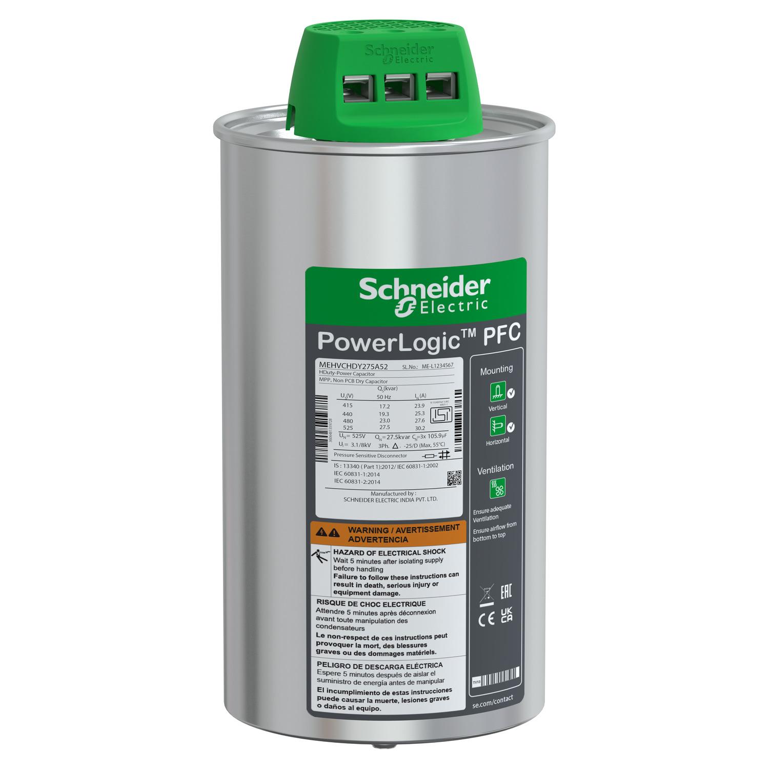 MPP-GH Duty can 25 kvar 440V 3Ph 50 Hz