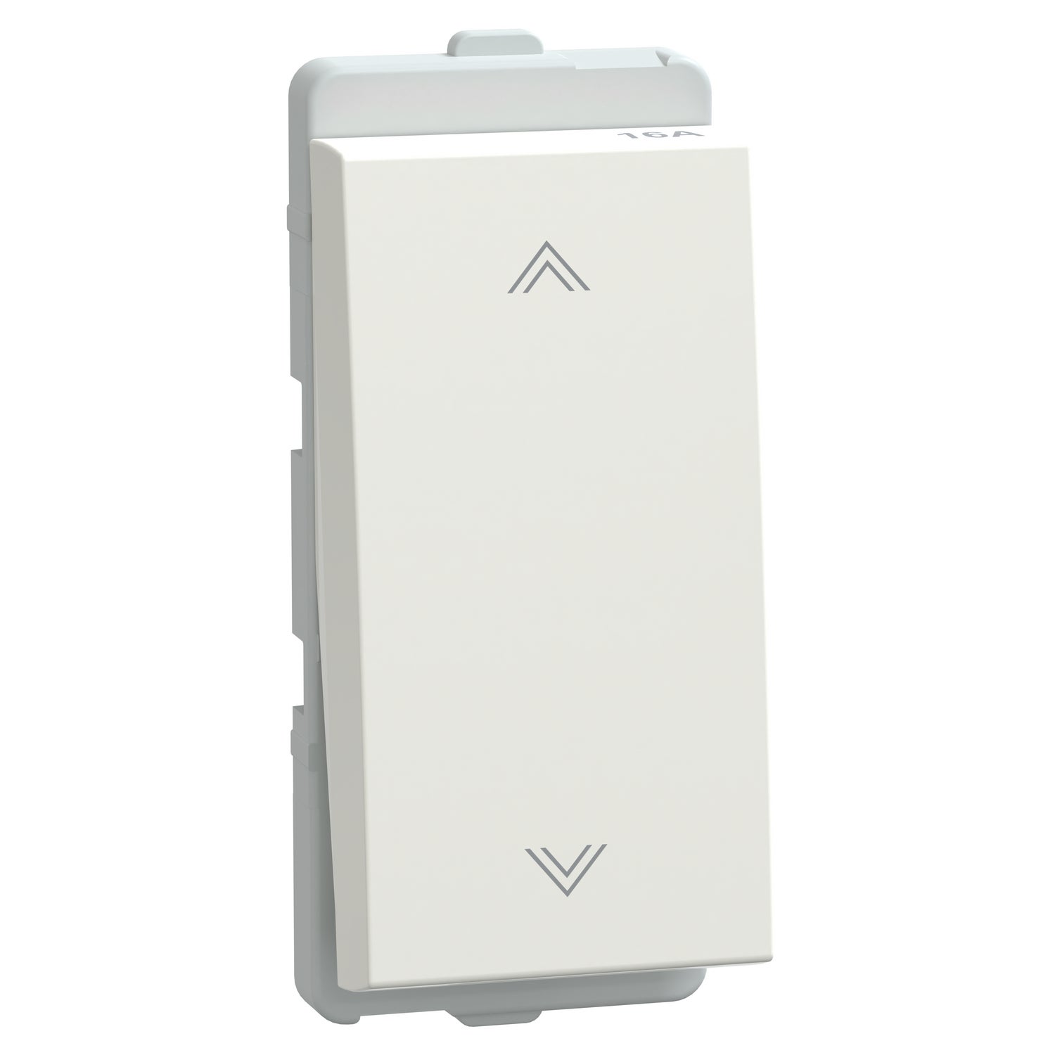 1 Module Size 16A 2 way switch white (1 module size)