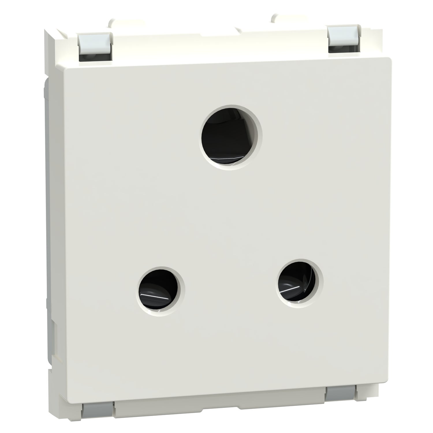 6A 3 Pin Socket 2P+E with Shutter, White