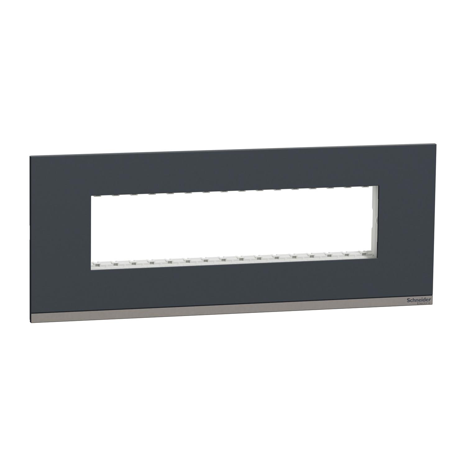 Unica Pure-8M Plastic Surround & Gridplate, Lin, Gy