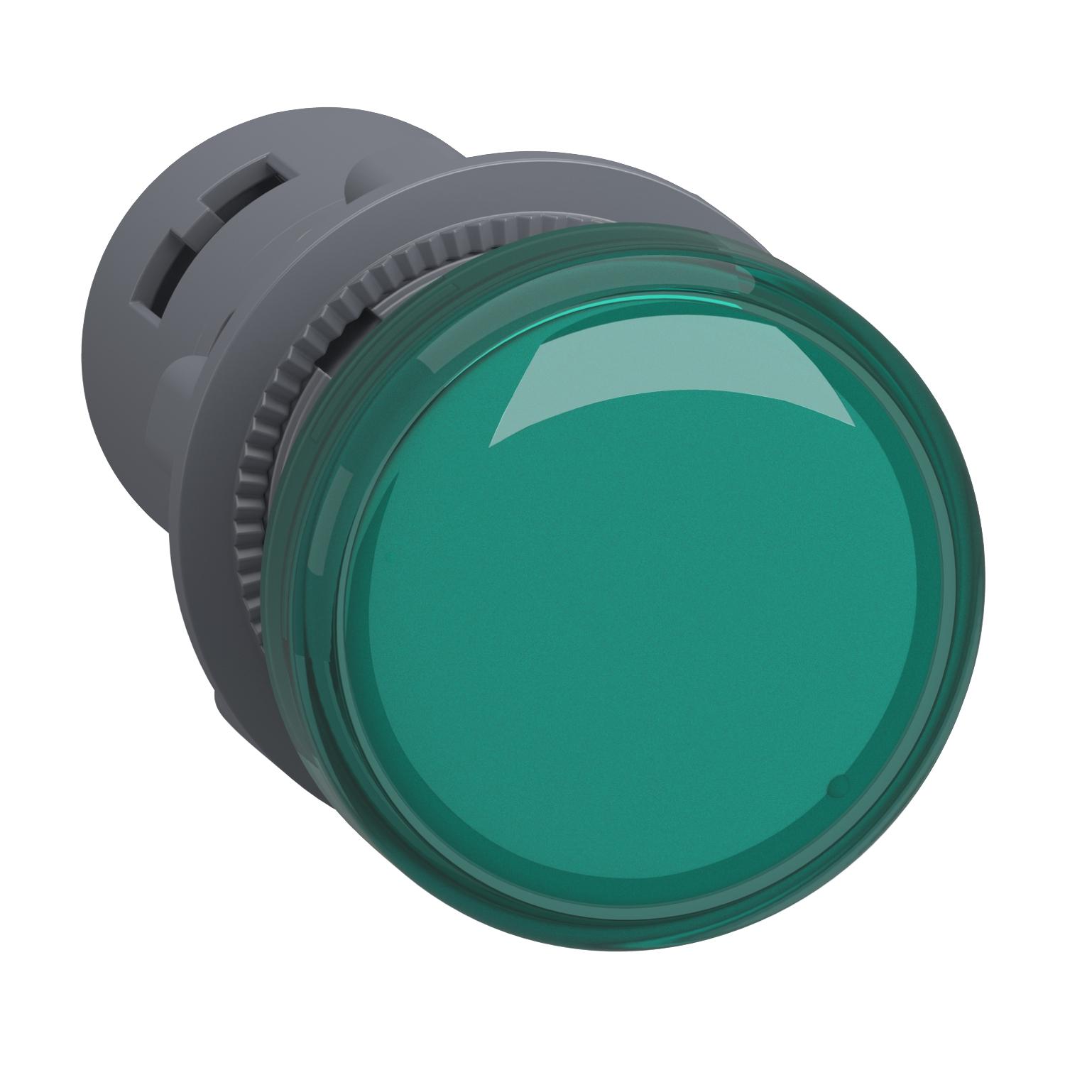 Medium Xa2 Pilot Light,220V Ac,Green