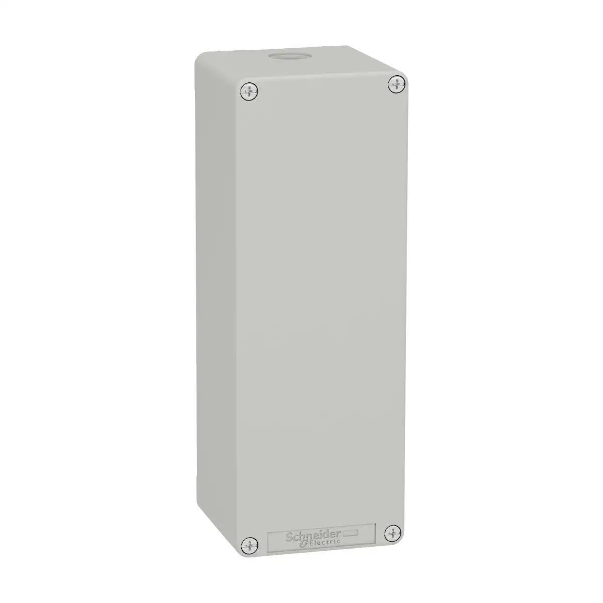 Station plast grey M25 no hole 80x220x77