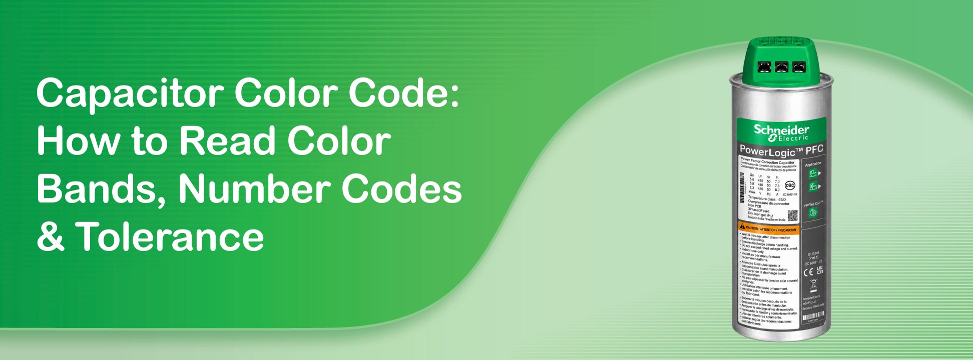 Capacitor Color Code: How to Read Color Bands, Number Codes & Tolerance