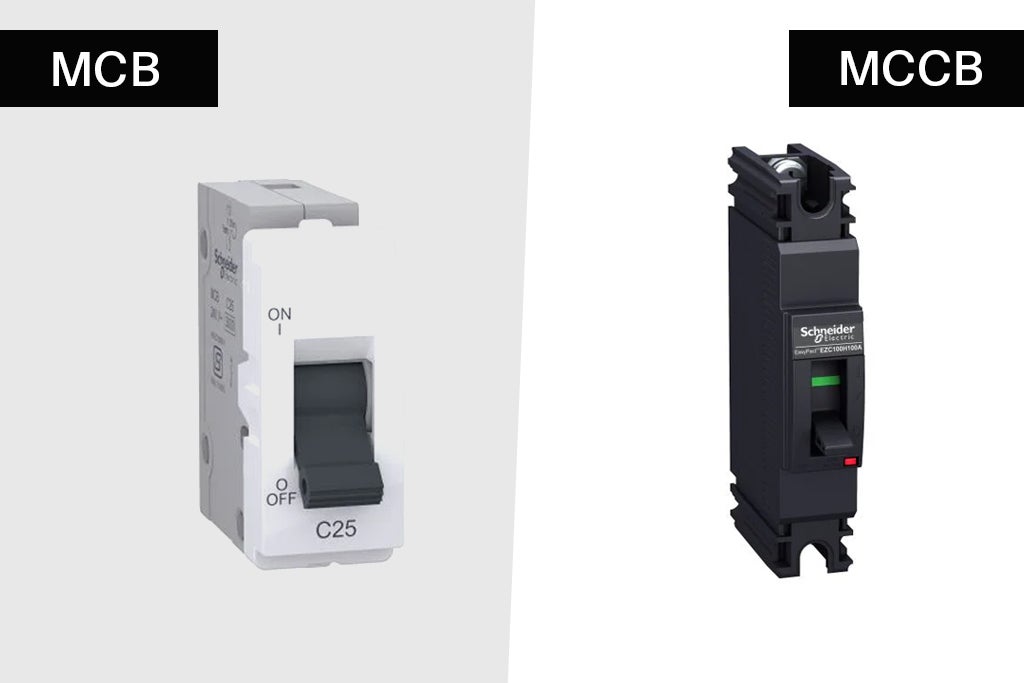 Differences between MCBs and MCCBs 